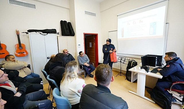 Babaeski'de yangın eğitimi ve tatbikatı düzenlendi