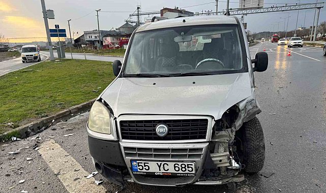 Bafra'da trafik kazası: 3 yaralı