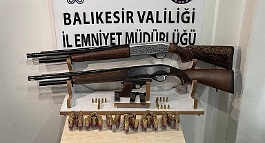Balıkesir'de silah operasyonu