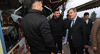 Başkan Alemdar Sakarya Yenikent'te esnafla bir araya geldi