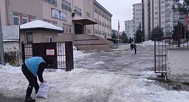 Başkan Tavlı: "Öğrencilerimiz için karla mücadele çalışması yürüttük"