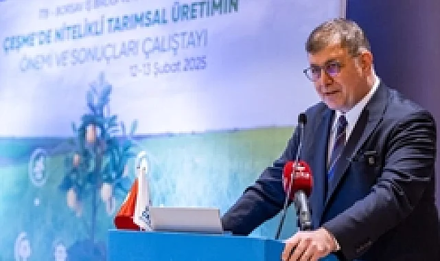 Başkan Tugay Çeşme Nitelikli Tarım Çalıştayı'nı açtı