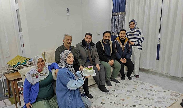 Batman'da şehit babasına sürpriz doğum günü pastası