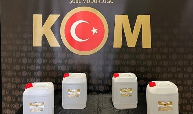 Bayburt'ta 20 litre etil alkol ele geçirildi