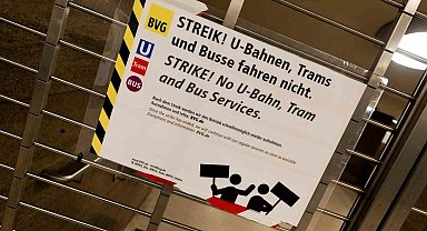 Berlin'de toplu taşımadaki 48 saatlik grev devam ediyor