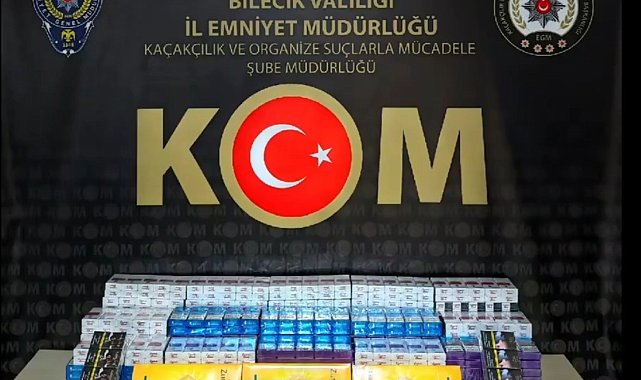 Bilecik'te 710 paket kaçak sigara ele geçirildi