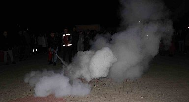 Bingöl'de pansiyonlu okullarda yangın tatbikatı