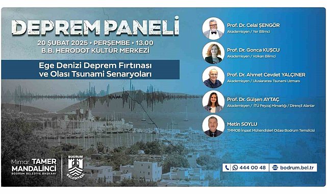 Bodrum Belediyesi'nden deprem paneli
