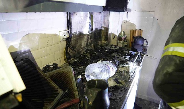 Burdur'da mutfakta çıkan yangında 1 kişi dumandan etkilendi