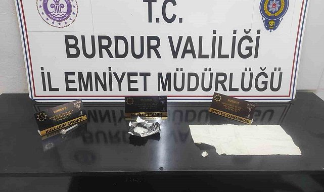 Burdur'da uyuşturucu operasyonuna 2 tutuklama