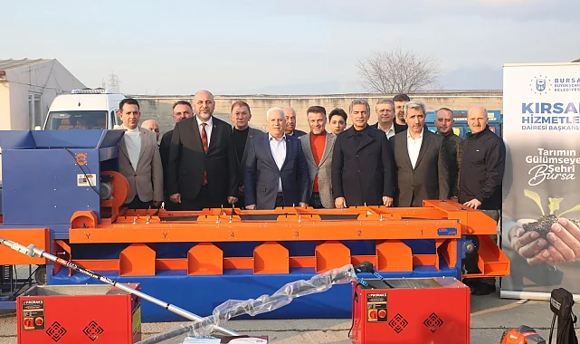 Bursa Büyükşehir'den kırsala ekipman desteği
