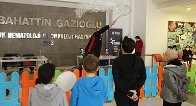 Bursa Büyükşehir'den tedavi gören çocuklara moral