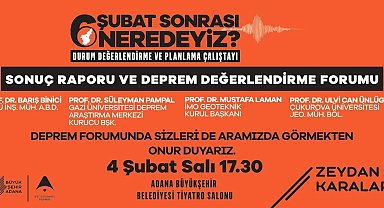 Büyükşehir'den 4 Şubat Salı günü Deprem Çalıştayı