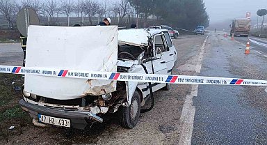 Çanakkale'de trafik kazası 1 ölü, 1 ağır yaralı