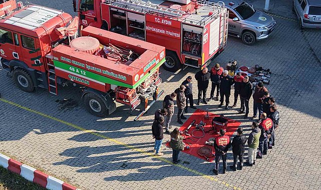 Çine'de orman yangınlarına müdahale için eğitim programı düzenlendi