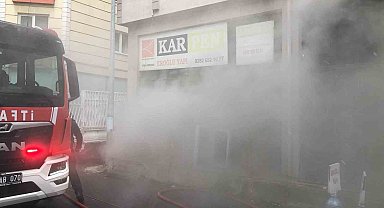 Çorlu'da iş yeri yangını