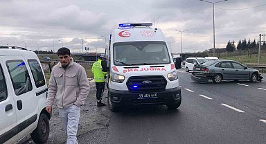 Çorlu'da trafik kazası: 1 yaralı