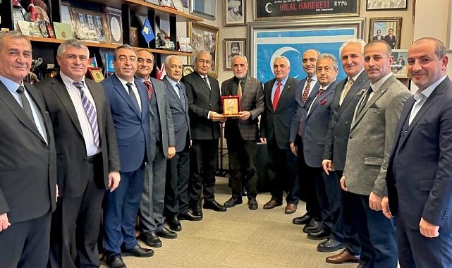 Cumhurbaşkanı Başdanışmanı Yalçın Topçu, Dünya Ahıskalı Türkler Birliği'ni misafir etti