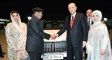 Cumhurbaşkanı Erdoğan, Pakistan Cumhurbaşkanı Zerdari'ye Togg aracı hediye etti