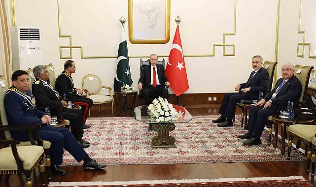 Cumhurbaşkanı Erdoğan, Pakistan ordusunun kuvvet komutanlarını kabul etti