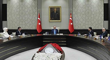 Cumhurbaşkanlığı Kabinesi, Cumhurbaşkanı Recep Tayyip Erdoğan başkanlığında Beştepe'de toplandı.