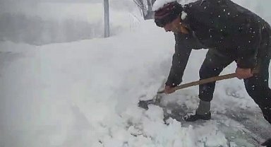Damlar kardan temizleniyor