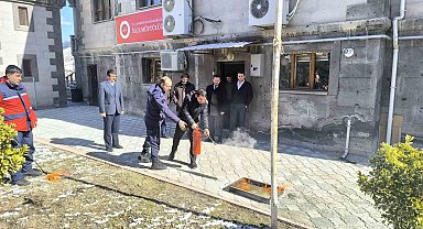 Darende Müftülüğü'nde yangın güvenliği eğitimi