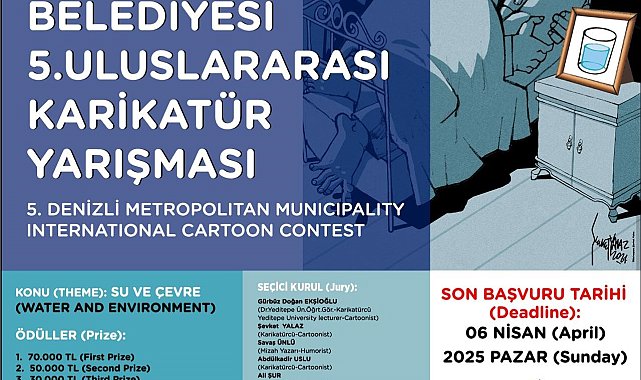 Denizli'den su ve çevre için çizgiler yarışacak