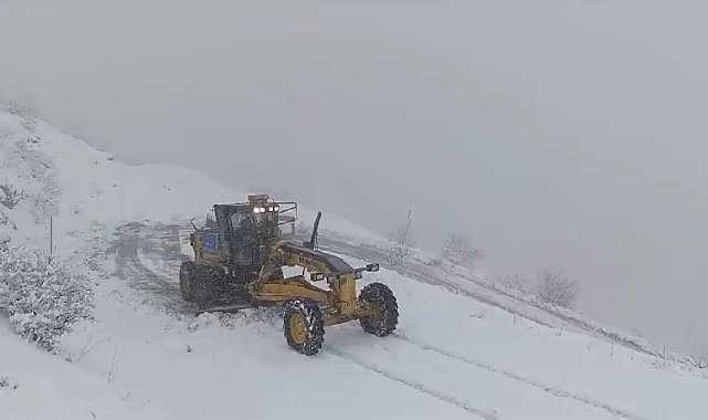 Diyarbakır'da kardan kapanan yollar ulaşıma açıldı