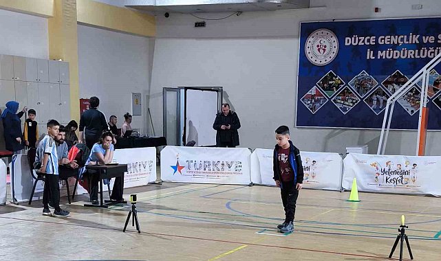 Düzce'de sportif yetenek taraması devam ediyor
