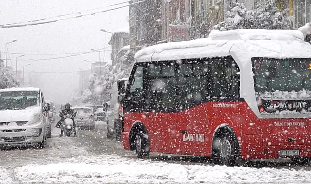 Düzce'de eğitime kar molası