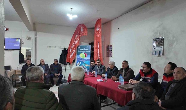 Eğirdir'de elma iç kurduyla mücadele için iyi tarım uygulamaları toplantısı