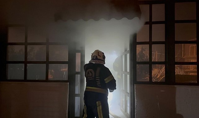 Engelli bakım merkezinde çıkan yangında korku dolu anlar yaşandı