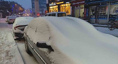 Erciş'te kar yağışı etkili oldu