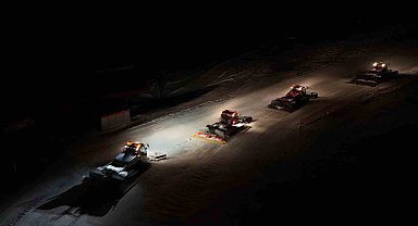 Erciyes'te çalışmalar 24 saat devam ediyor