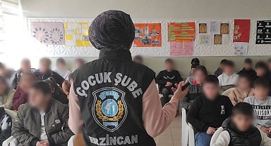 Erzincan emniyeti öğrencileri bilgilendiriyor