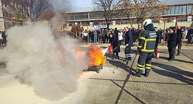 Erzincan'da uygulamalı yangın tatbikatı gerçekleştirildi