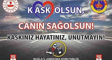 Fethiye'de motosiklet kazalarına karşı farkındalık projesi
