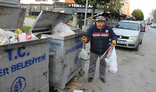 İhtiyaçtan dolayı değil, yapılan israfa dayanamadığı için çöp karıştırıyor