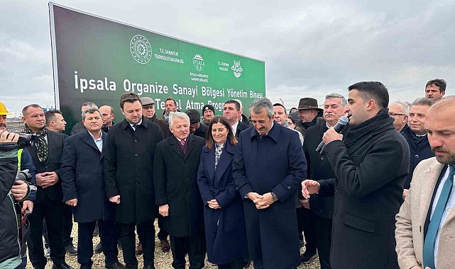 İpsala OSB yönetim binasının temeli atıldı