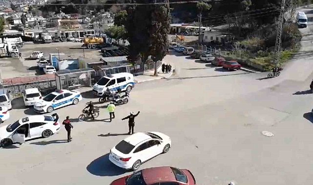İskenderun'da trafik kazalarını azaltmak için dron destekli trafik denetimi