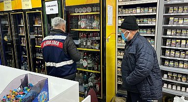 Jandarmadan kaçak ve sahte alkol operasyonları