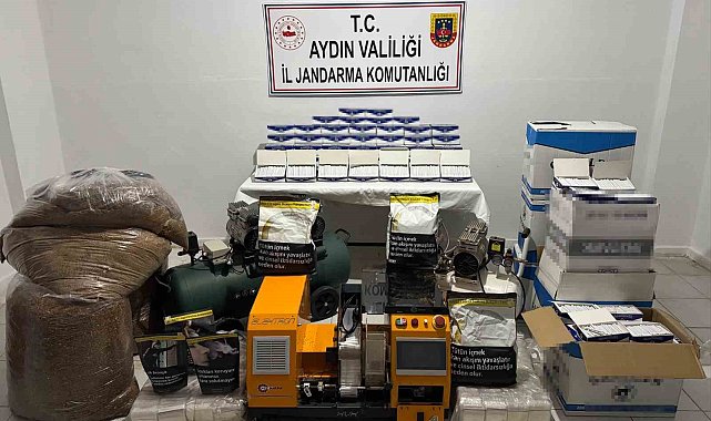 Jandarmadan sigara kaçakçılığı operasyonu: 1 milyon 900 bin TL değerinde malzeme ele geçirildi