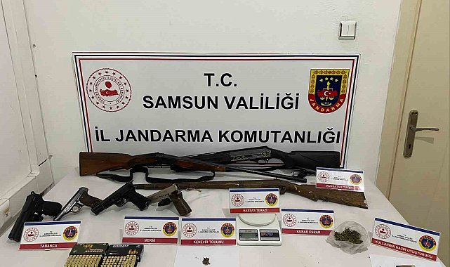 Jandarmadan uyuşturucu ve silah operasyonu