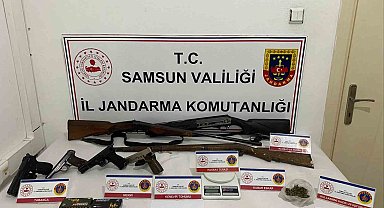 Jandarmadan uyuşturucu ve silah operasyonu