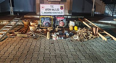 Kaçak kazı yapan 10 şüpheli jandarmaya takıldı