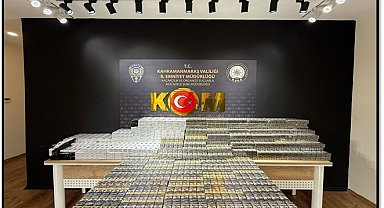 Kahramanmaraş'ta 5100 paket kaçak sigara ele geçirildi