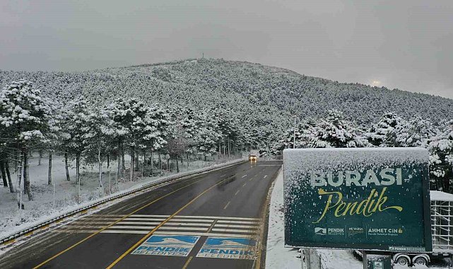 Kar yağışı sonrası Aydos Ormanı'nda kartpostallık görüntüler oluştu