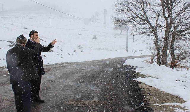 Kar yağışından etkilenen alanlara geniş çaplı inceleme
