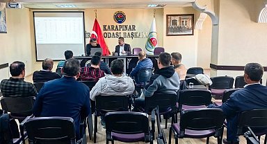 Karapınar'da çiftçilere bilgilendirme toplantısı